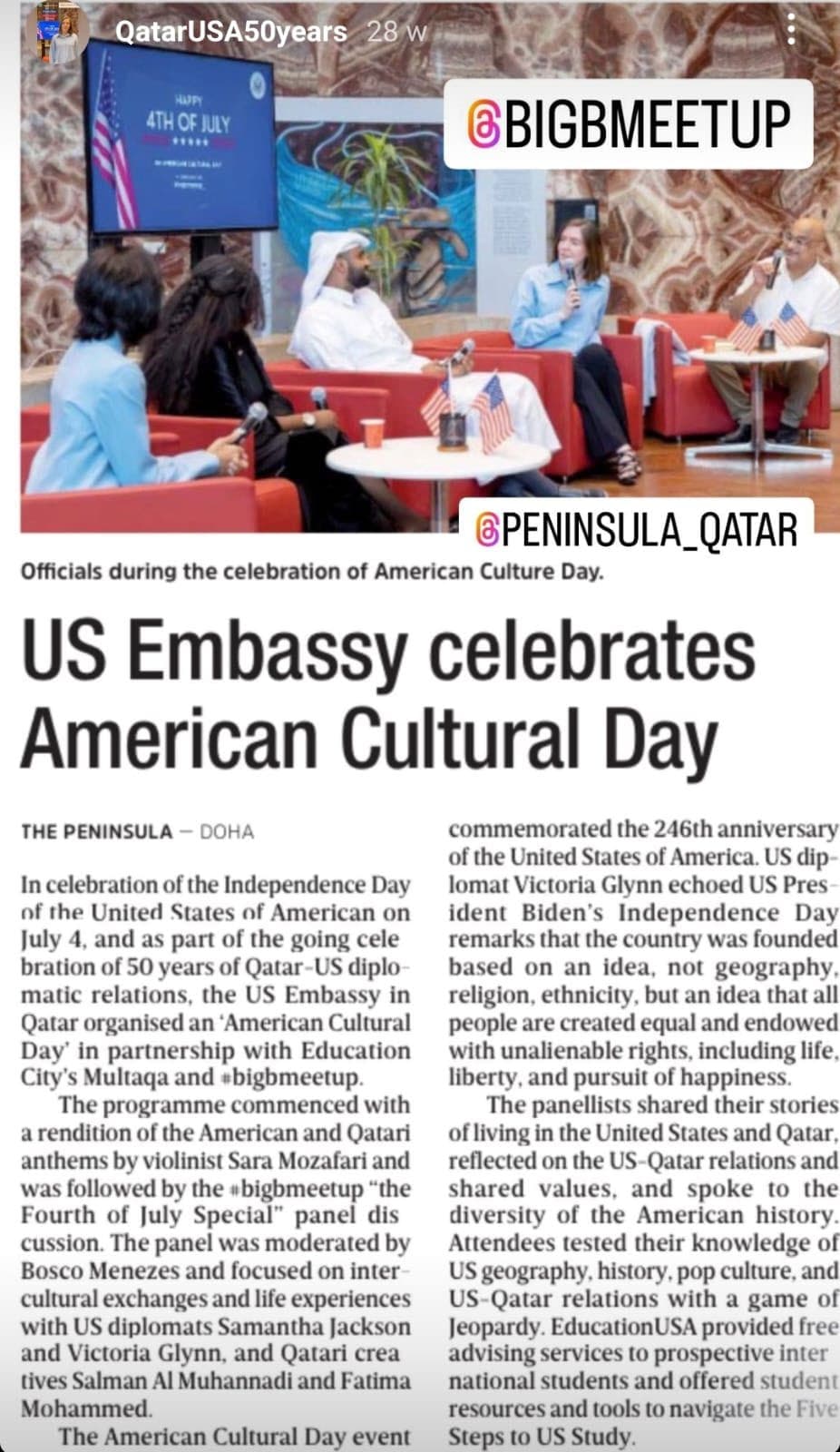 US Embassy celebrates American Cultural Day