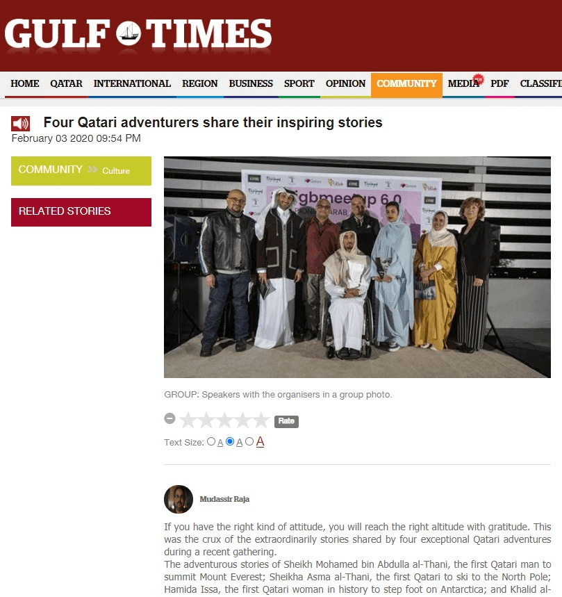 Four Qatari adventurers share their inspiring stories