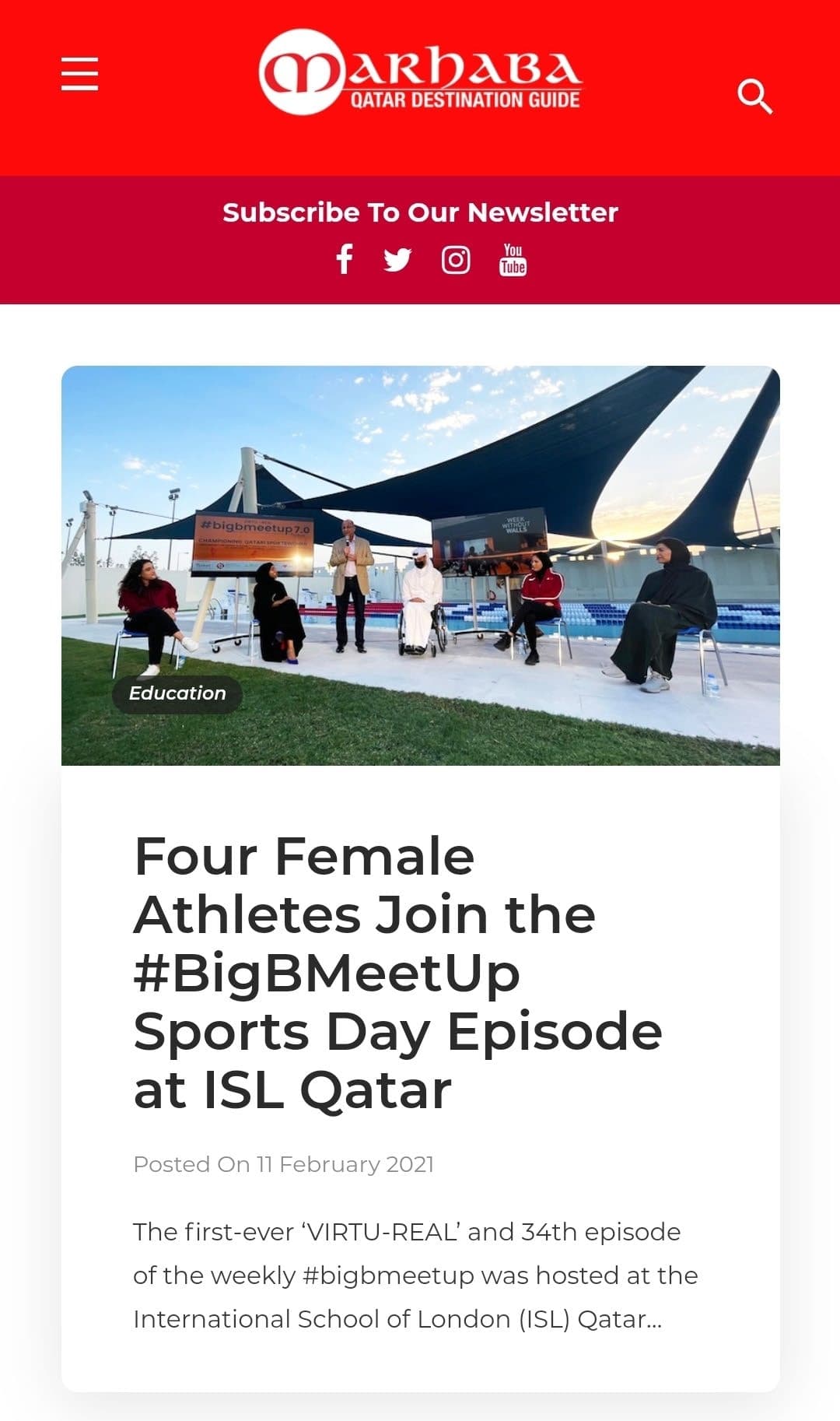 Four Female Athletes Join the #BigBMeetUp Sports Day Episode at ISL Qatar